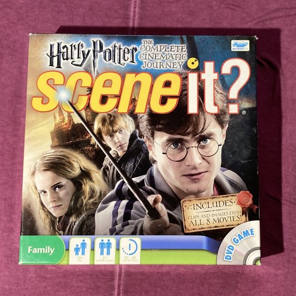 Scene It? Harry Potter, The Complete Cinematic Journey Board Game 2011, Complete - Picture 1 of 5